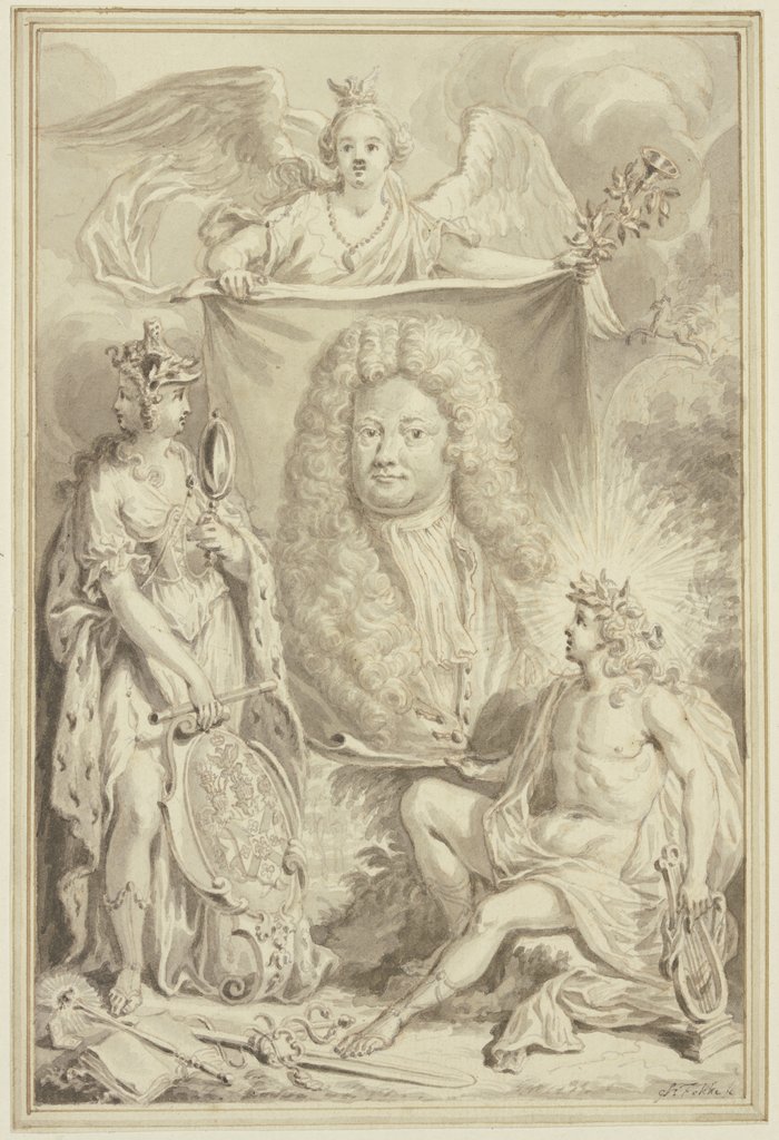 Allegorisches Bildnis des Freiherrn Friedrich Rudolph Ludwig von Canitz, Simon Fokke