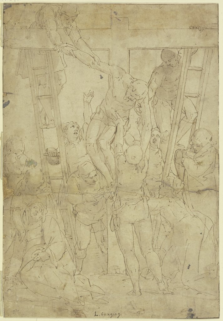 Deposition from the cross, Luca Cambiaso