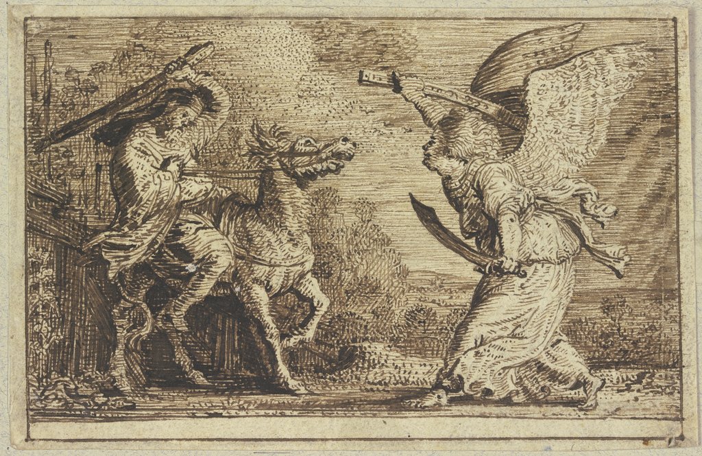 Der Engel erscheint Bileam, Claes Cornelisz. Moeyaert