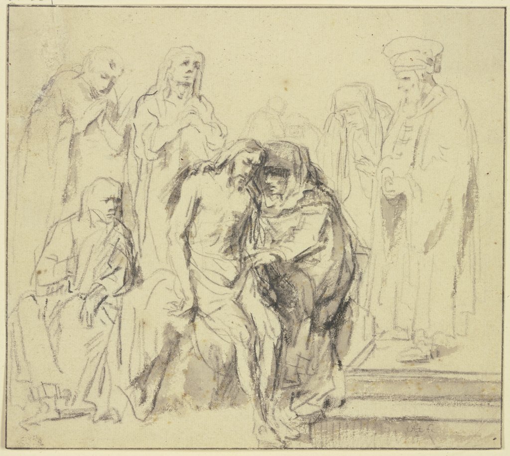Beweinung Christi, Niederländisch, 17. Jahrhundert