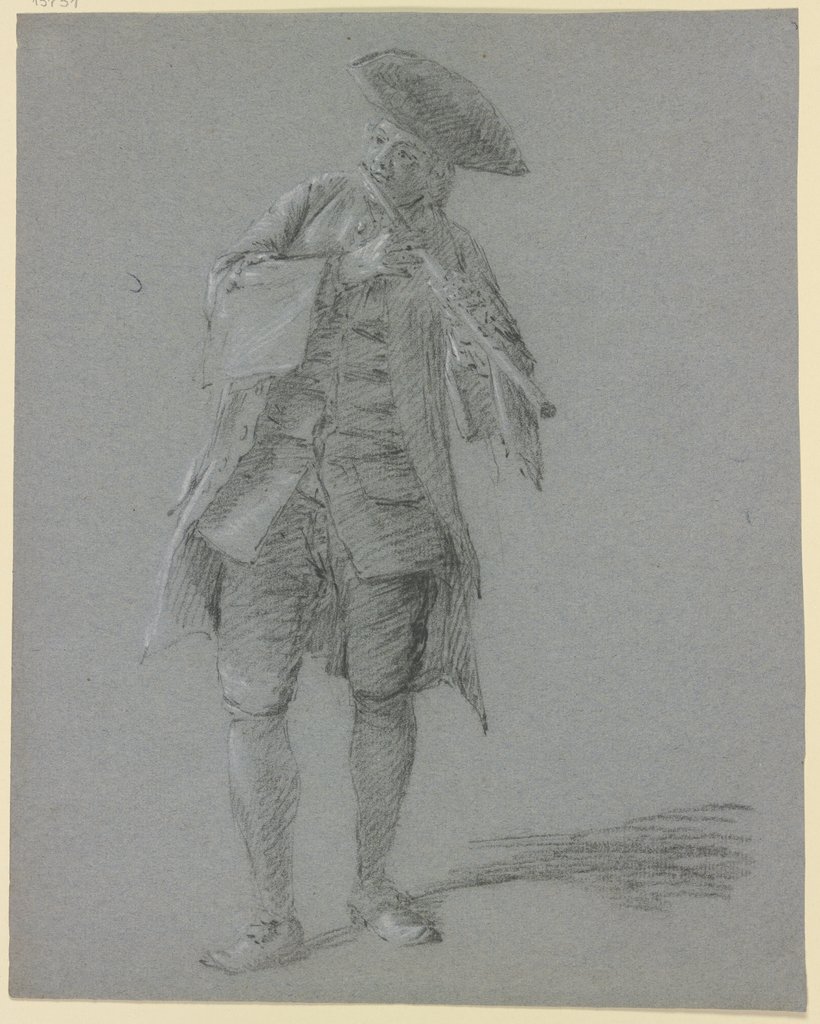 Flute-playing cavalier, Cornelis Troost