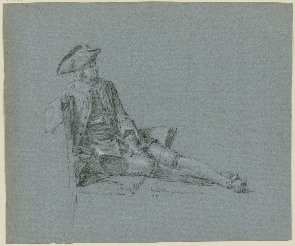 Kavalier auf einer Chaiselongue, Cornelis Troost