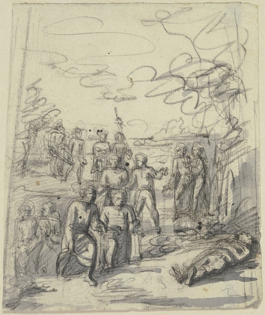 Finding of a dead person, English, 18th century