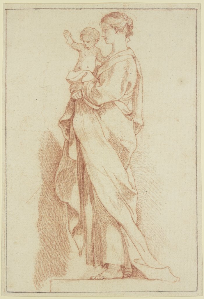 Woman with child, French, 18th century