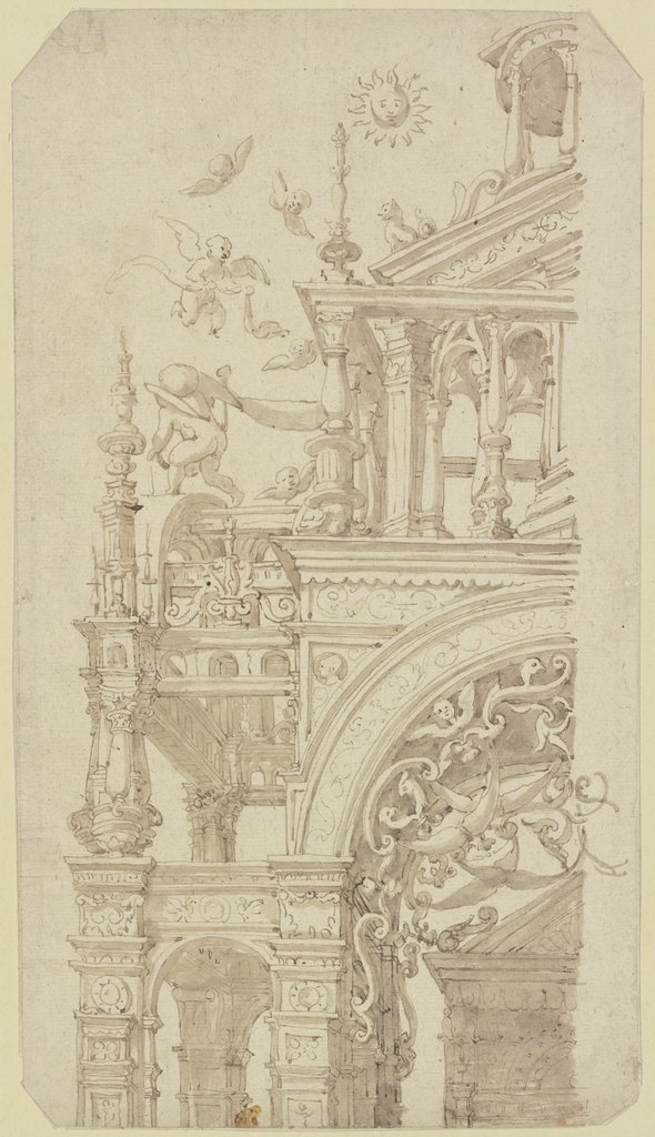 Altarbekrönung, Französisch, 16. Jahrhundert