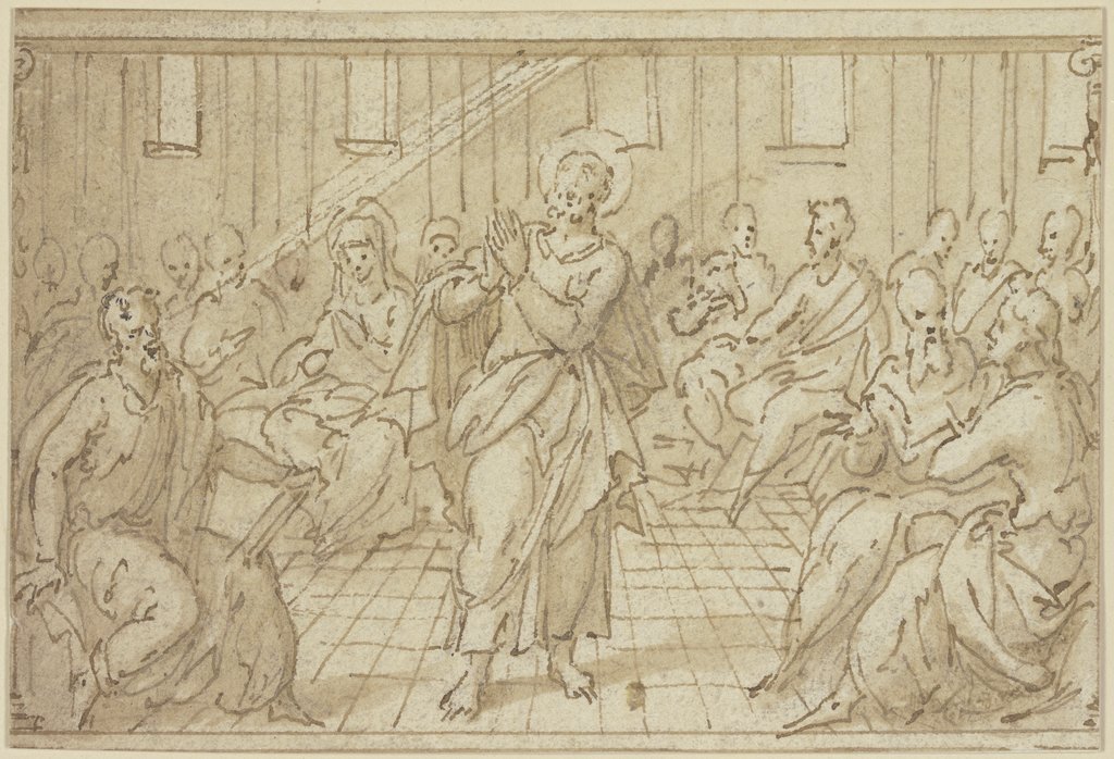 Ausgießung des Heiligen Geistes, Netherlandish, 16th century;   ?