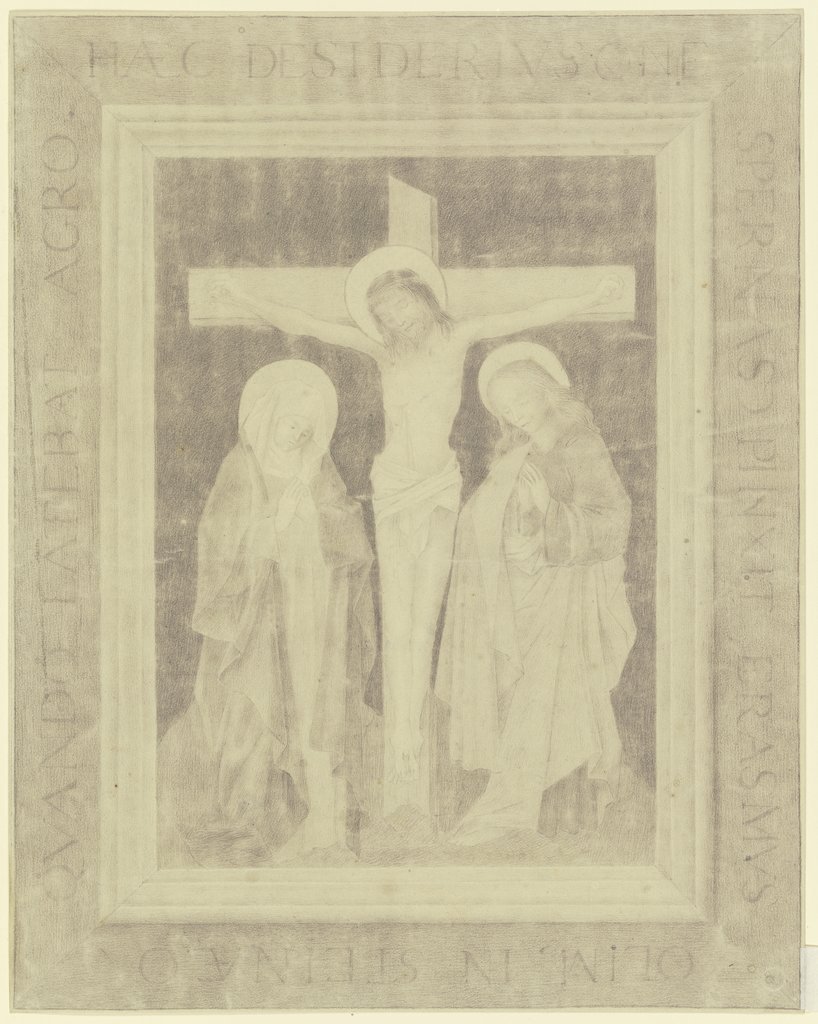 Maria und Johannes unterm Kreuz, Netherlandish, 15th century
