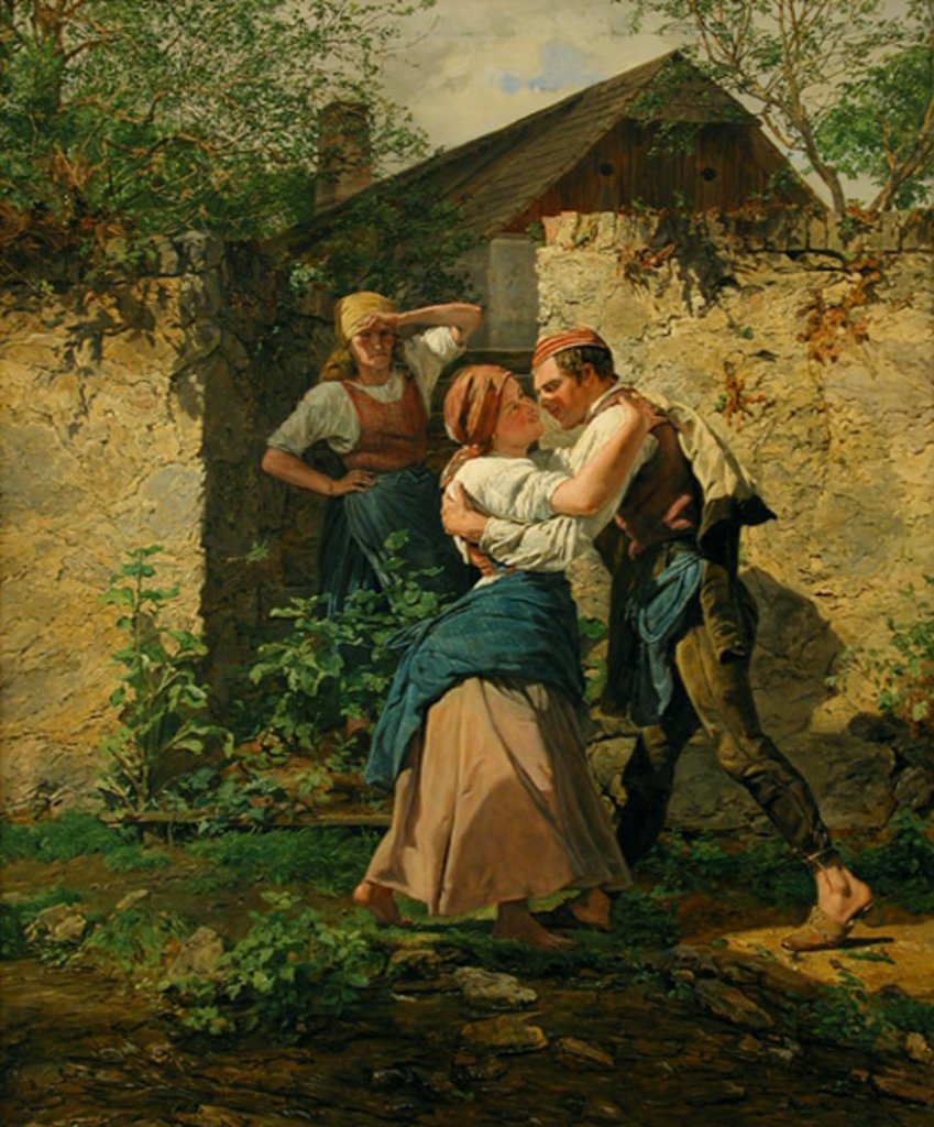 Peasant Lovers, Ferdinand Georg Waldmüller