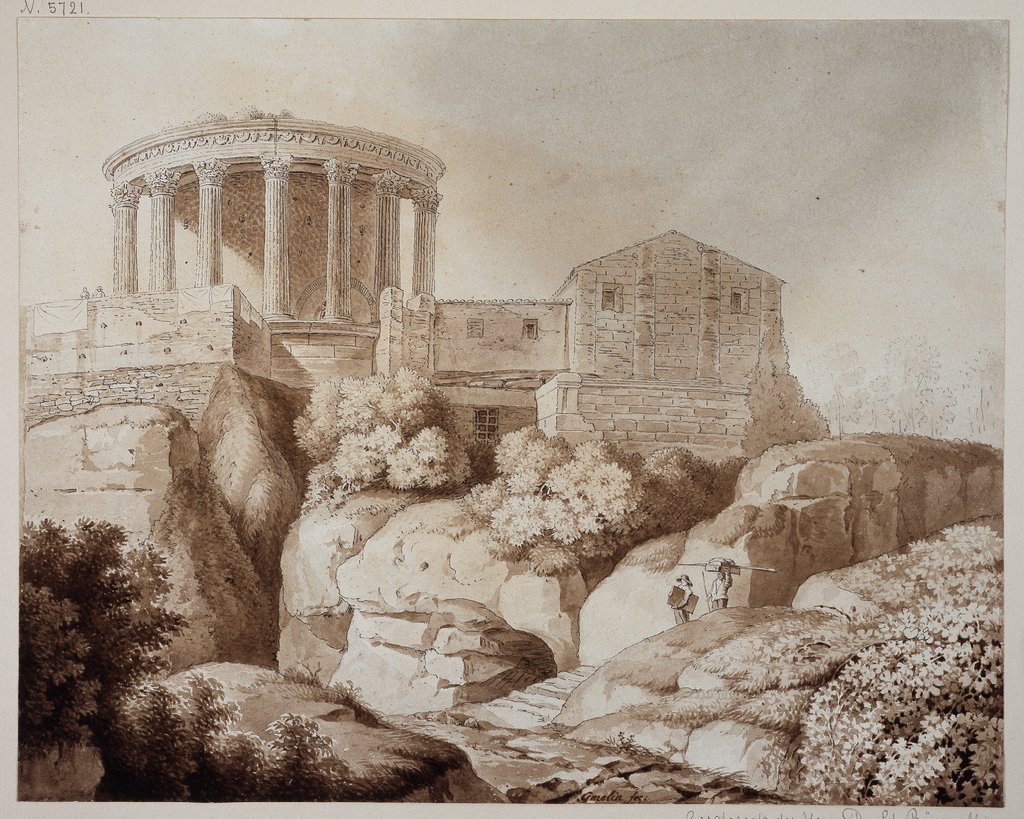 Der Sibyllentempel zu Tivoli, Friedrich Wilhelm Gmelin