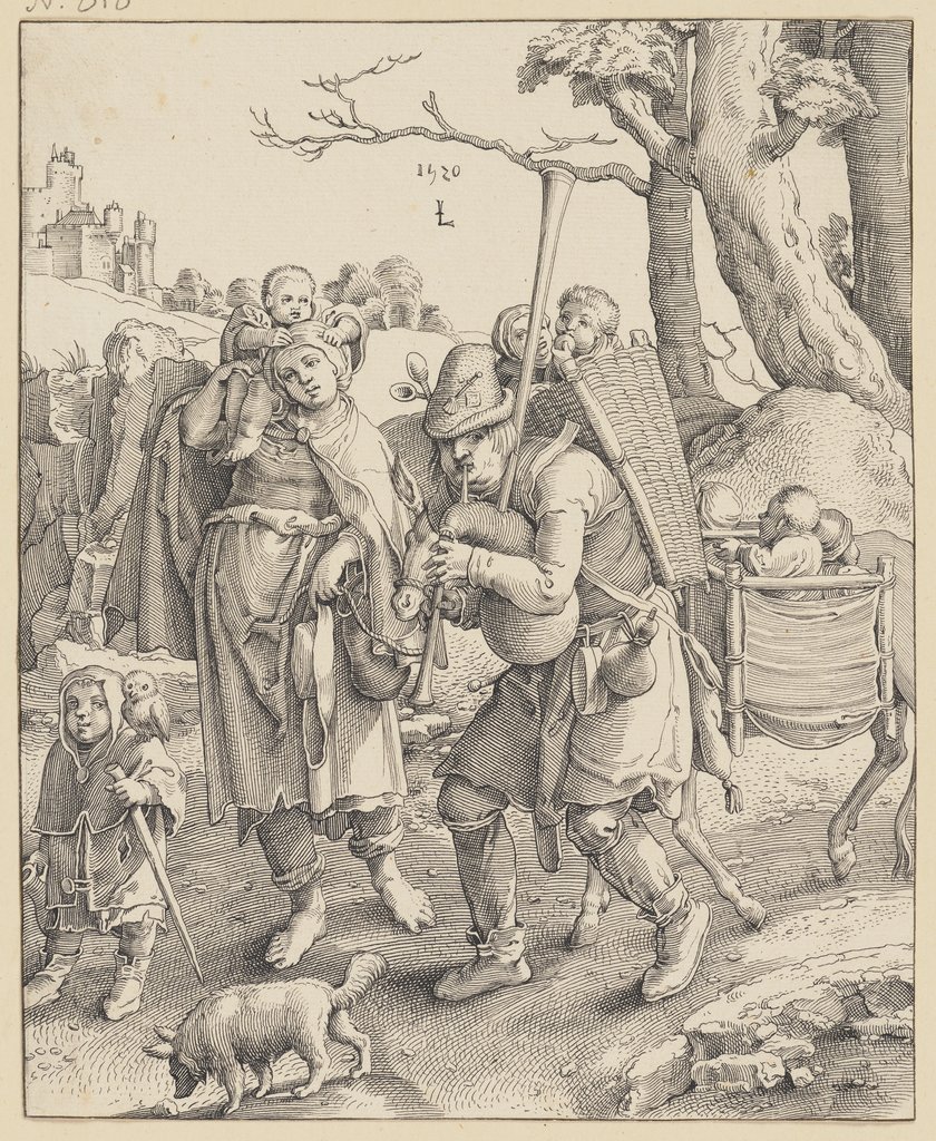 Till Eulenspiegel, Pieter Holsteyn II, after Lucas van Leyden