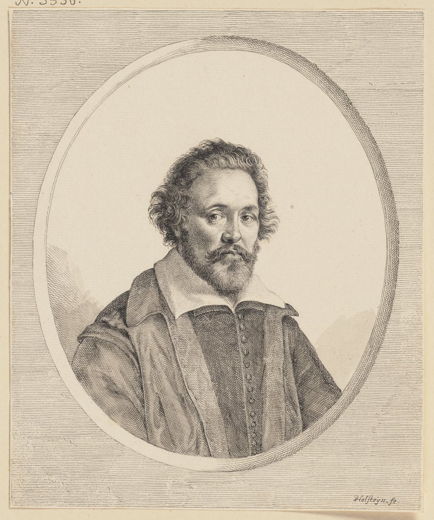 Brustbild eines jüngeren bärtigen Mannes, Pieter Holsteyn II
