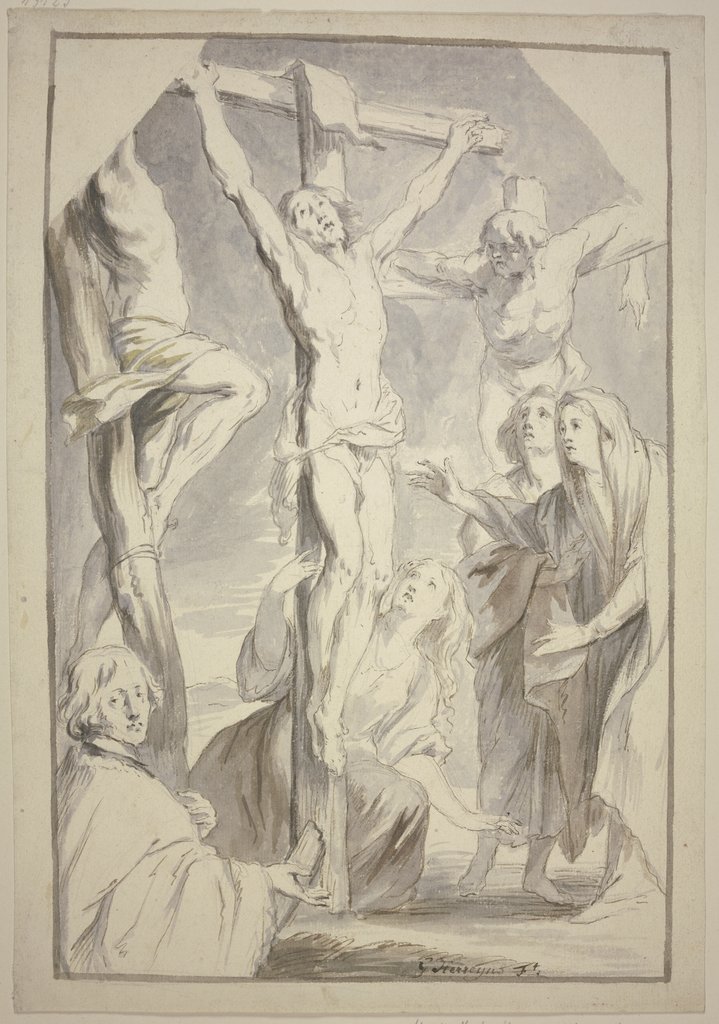 Christus und der Schächer am Kreuze, Willem Jacob Herreyns
