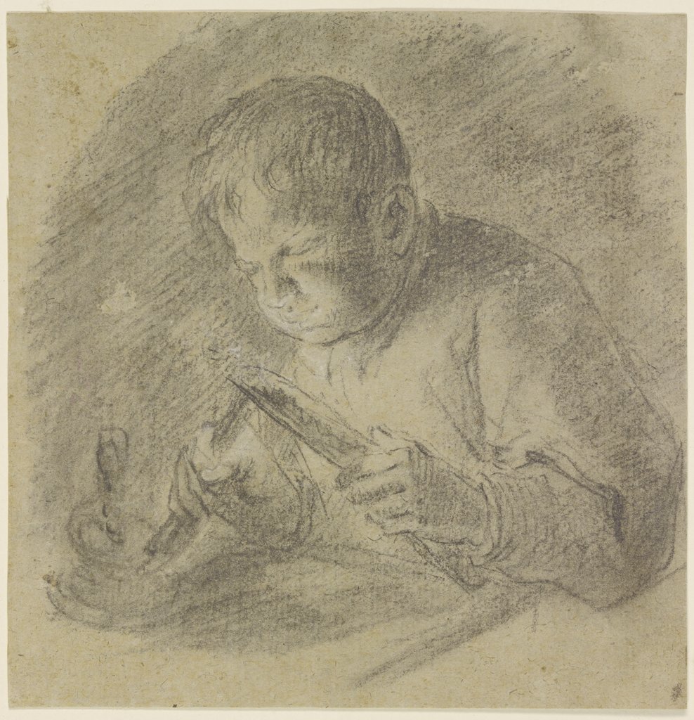 Jüngling, ein Licht anzündend, Niederländisch, 17. Jahrhundert