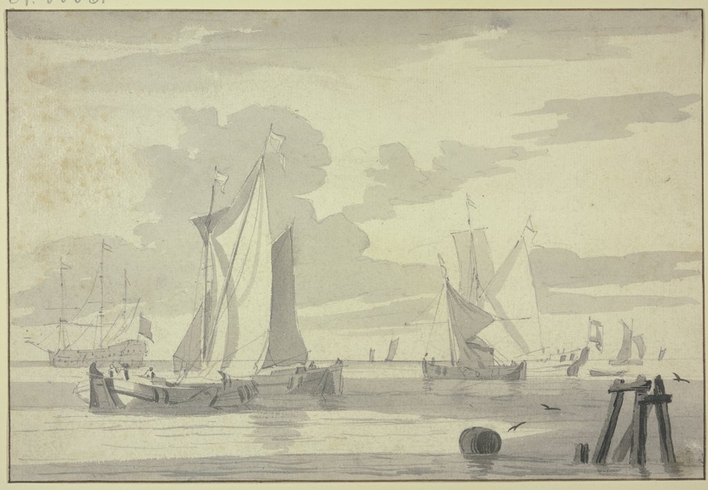 Segelboote, Niederländisch, 17. Jahrhundert