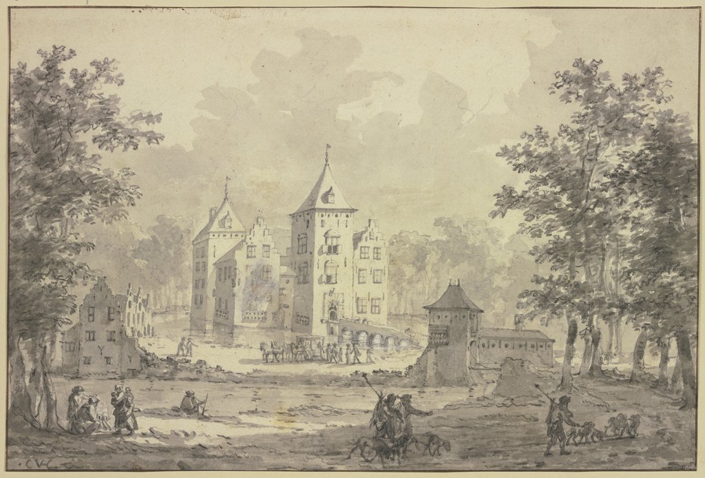Wasserschloß, Niederländisch, 17. Jahrhundert