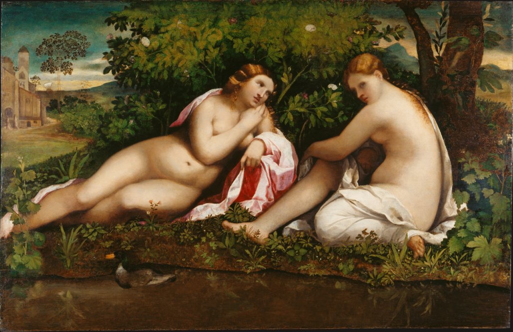 Two Resting Nymphs, Jacopo Palma il Vecchio