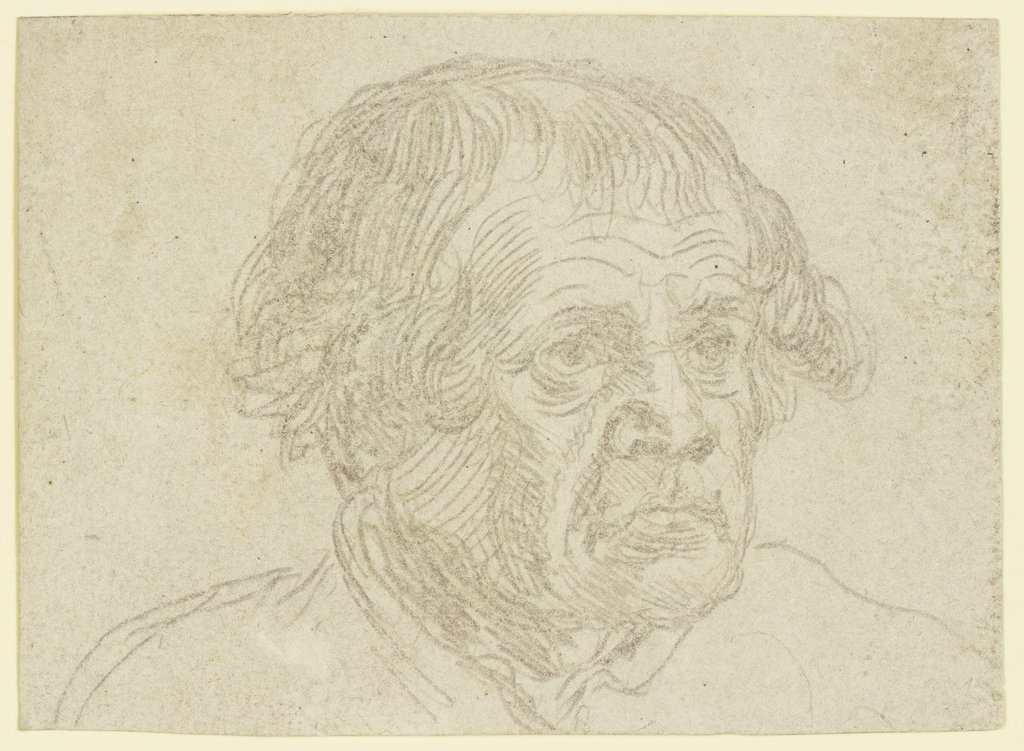 Head of an old man, Unknown, 16th century, German, 15th century