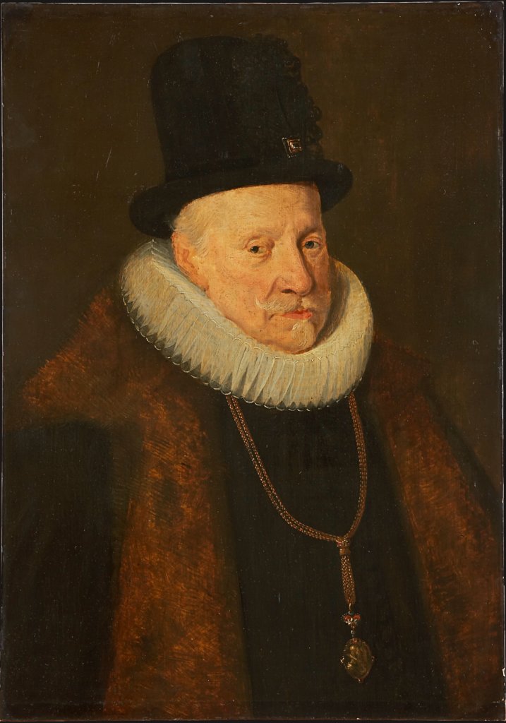 Bildnis eines älteren Mannes, vielleicht Erzherzog Albrecht VII. (1559-1621), Flämischer Meister um 1654