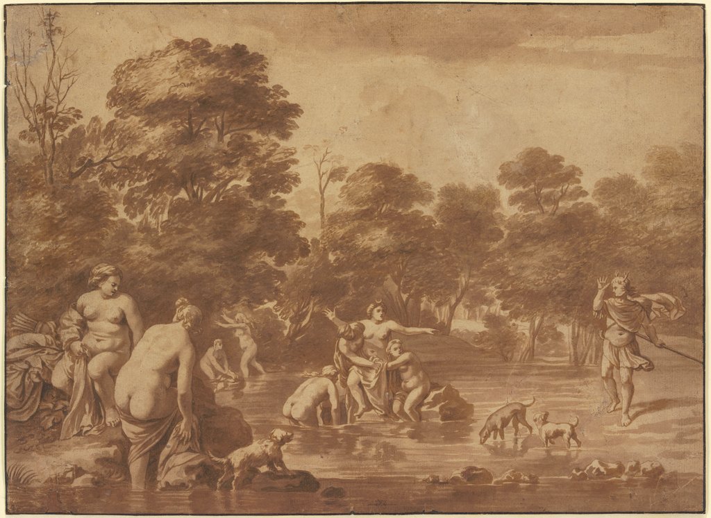 Diana und Aktaion, Cornelis van Poelenburch