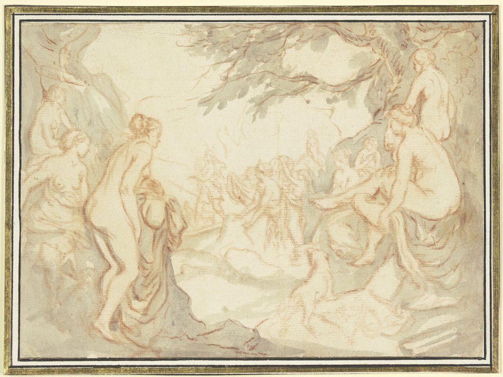 Diana and Actaeon, Cornelis van Poelenburch;   ?