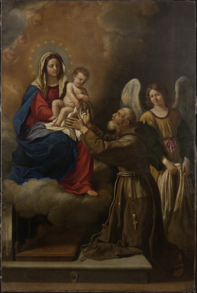 Die Vision des hl. Antonius von Padua, Italienischer Meister des 17. Jahrhunderts