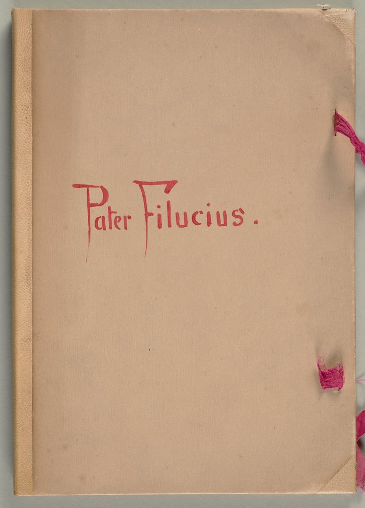 Bilderhandschrift zu "Pater Filucius", Wilhelm Busch