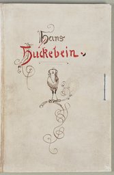 Zierhandschrift zu "Hans Huckebein", Wilhelm Busch