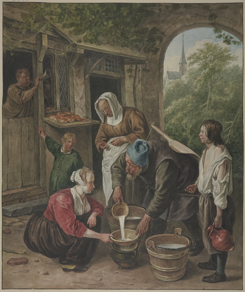 Der Milchverkäufer, Wybrand Hendriks, nach Jan Steen