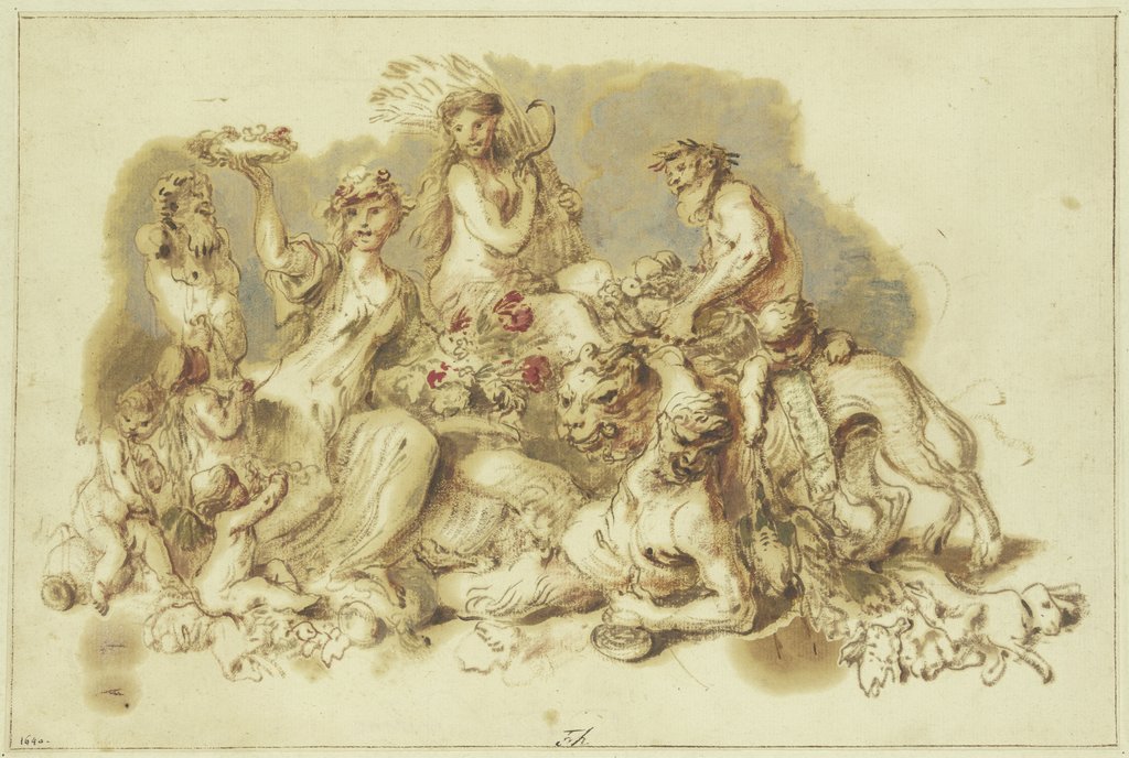 Satyrn und Mänaden an einer Panherme, Giovanni Benedetto Castiglione