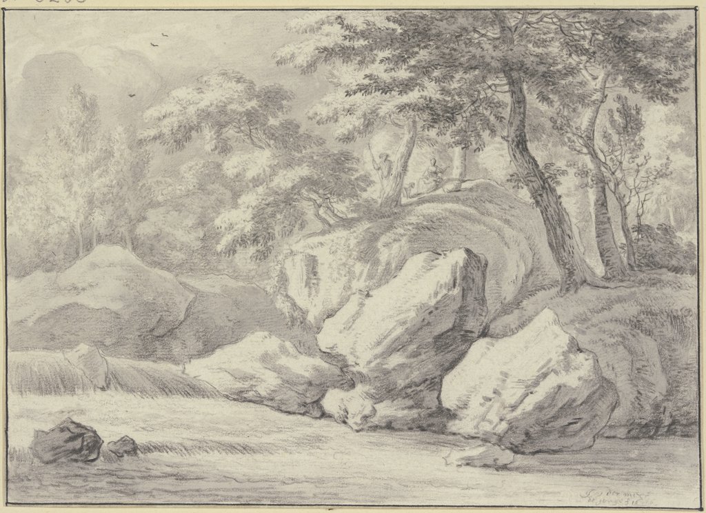 Wasserfall im Wald, Jan Vermeer van Haarlem d. Ä.