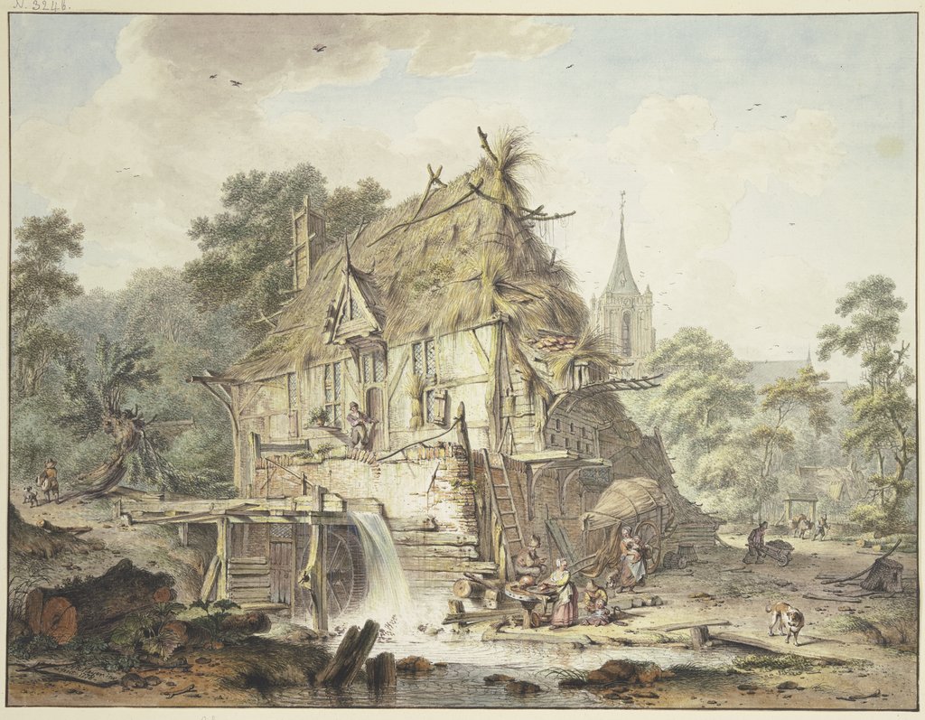 Eine Wassermühle mit vielen Figuren, Hendrik Meyer