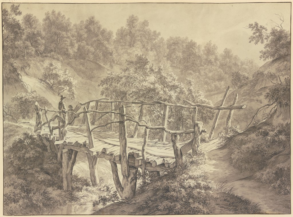 Die Schweizer Brücke auf dem Landgut Elswout, Franciscus Andreas Milatz