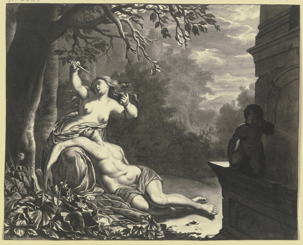 Pyramus and Thisbe, Willem van Mieris