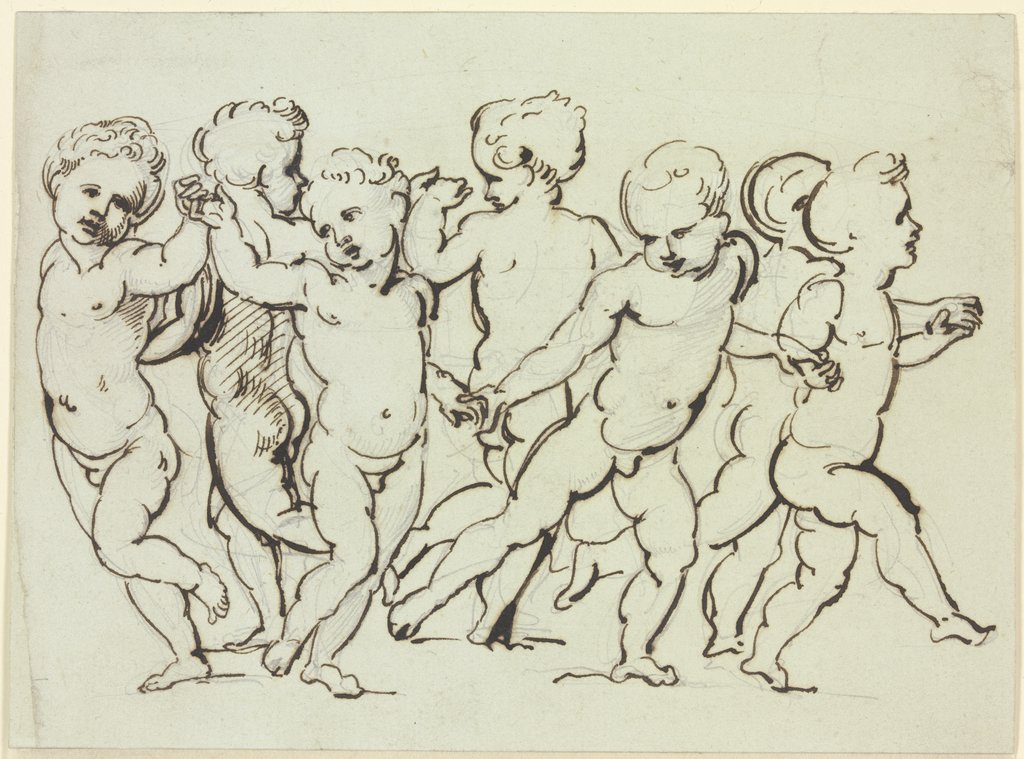 Dance of the cupids, Giuseppe Bossi, after Marcantonio Raimondi, after Raphael