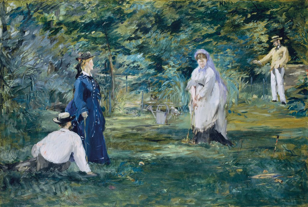 Die Krocketpartie, Édouard Manet