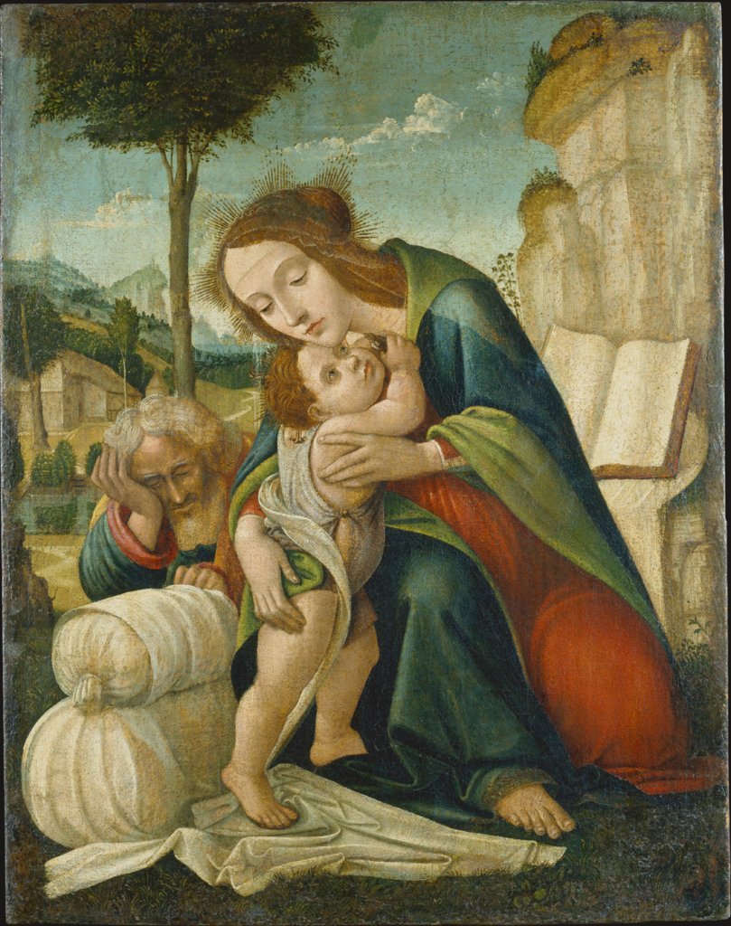 Rest on the Flight into Egypt, Florentine Master ca. 1500