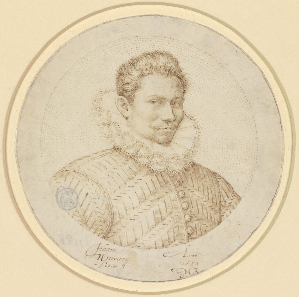 Brustbild eines Mannes, Johan Wierix