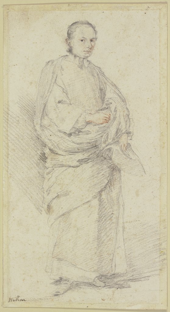 Ein Abbé, ganze Figur, Französisch, 18. Jahrhundert