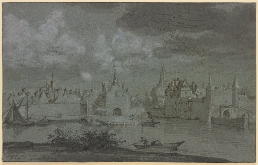 Ansicht von Delft, Niederländisch, 18. Jahrhundert