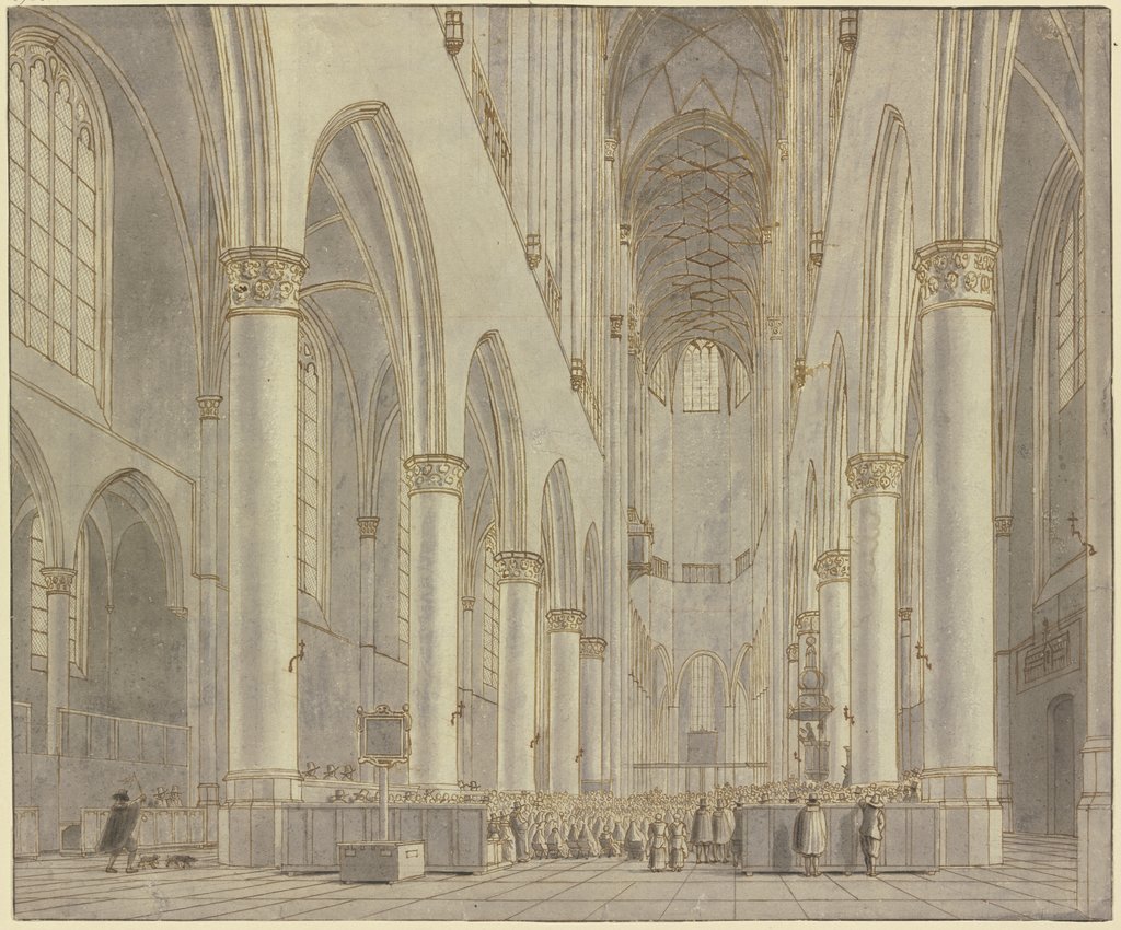 Blick in die St.-Bavo-Kirche in Haarlem, Hendrik Cornelisz. van Vliet