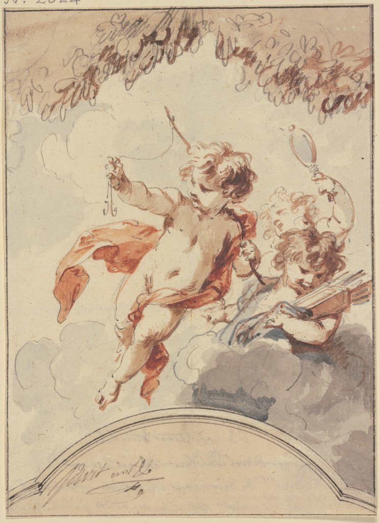 Three cupids, Jacob de Wit