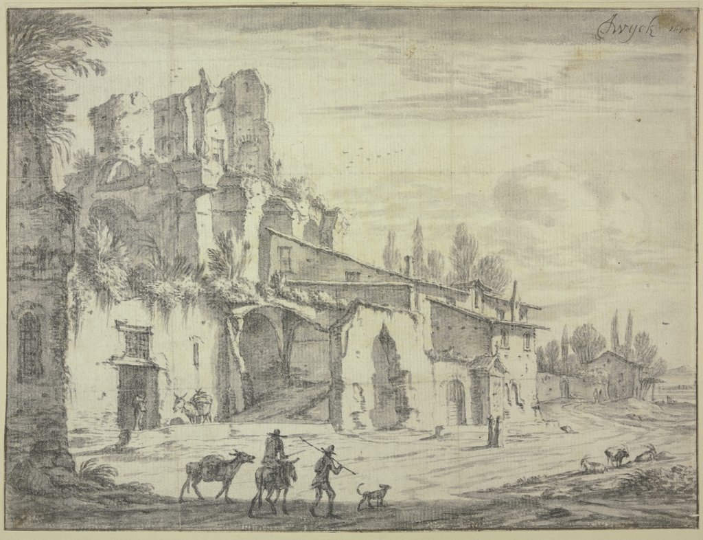 Ruinenlandschaft, Jan Wyck
