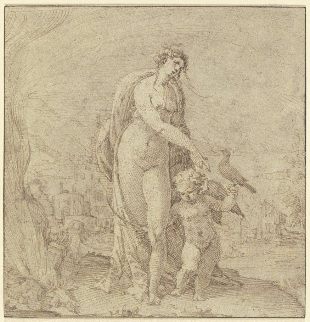 Venus and Cupid, Anton Eisenhoit