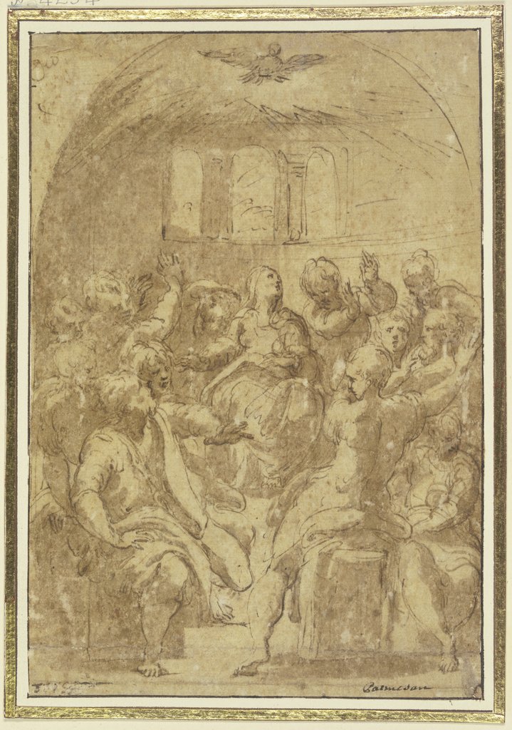 Ausgießung des Heiligen Geistes, Parmigianino
