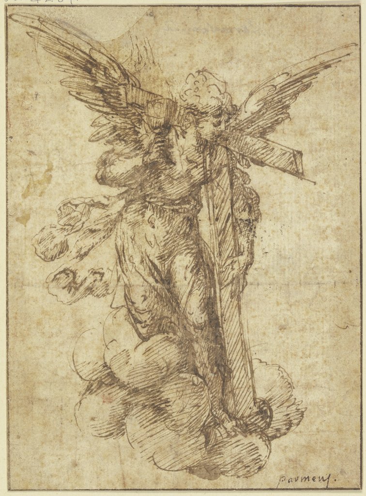 Ein Engel mit Kreuz und Kelch, Parmigianino;   ?