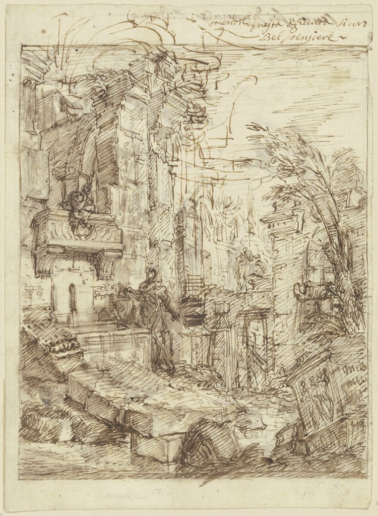 Verfallene Monumentalbauten, Italienisch, 18. Jahrhundert