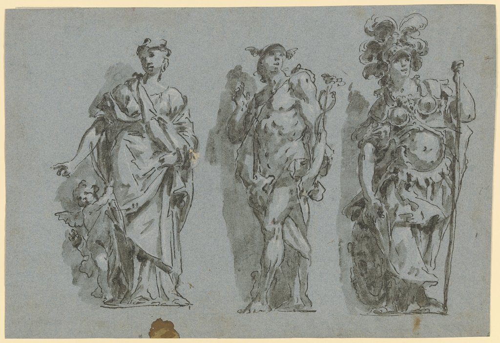 Venus, Merkur und Minerva (Scheinskulptur), Gaspare Diziani