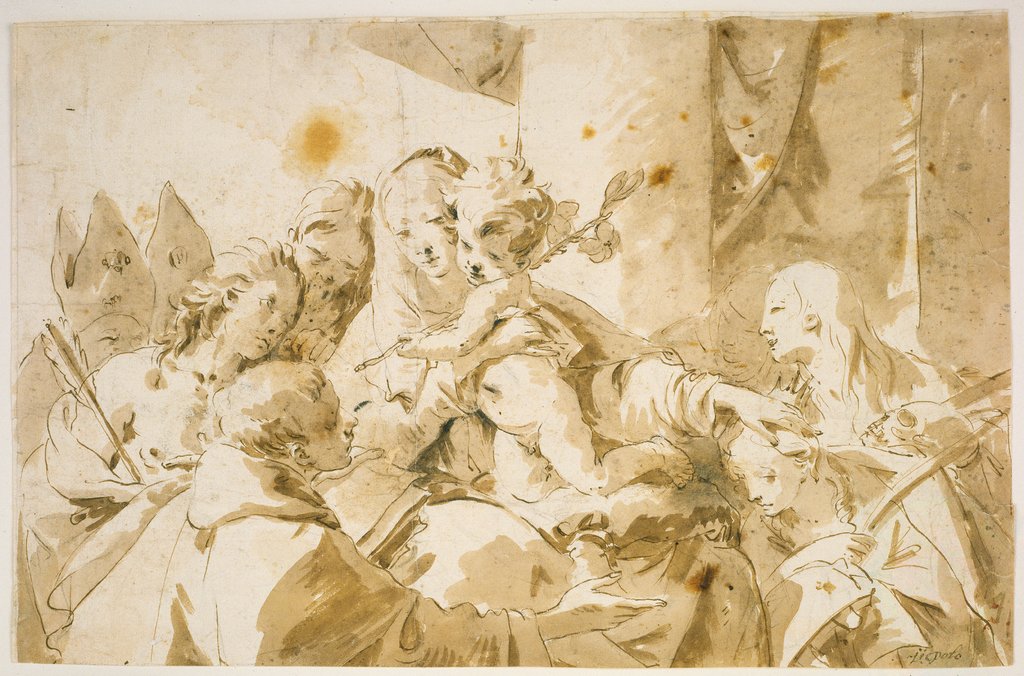 Madonna mit Kind und Heiligen, Giovanni Battista Tiepolo