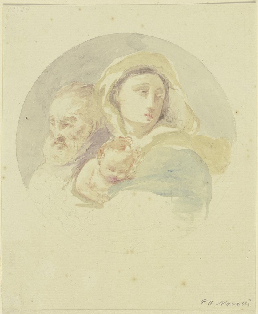 Die Heilige Familie im Rund, Pietro Antonio Novelli