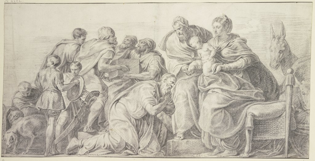 Die Anbetung der Könige, Abraham van Diepenbeeck, nach Francesco Primaticcio